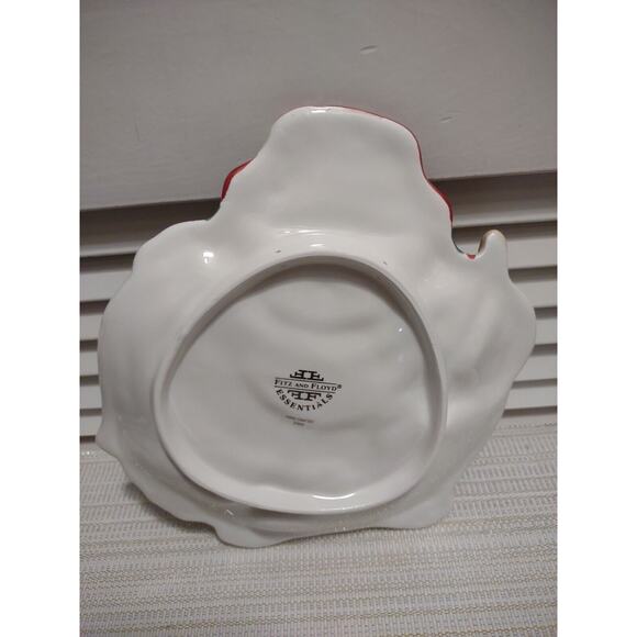 Fitz & Floyd Plaid Christmas 2063/126 Snowman Canapé New In Box 9 x 9 x 1 Inches - Picture 6 of 9